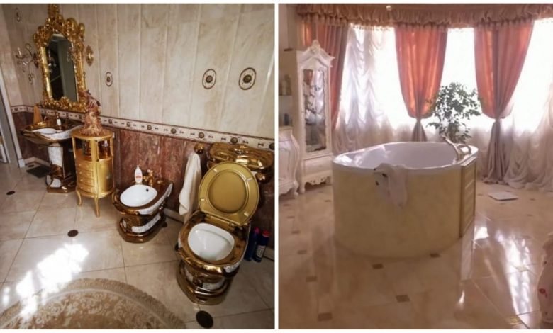 Gold toilet found in Russian police's mansion