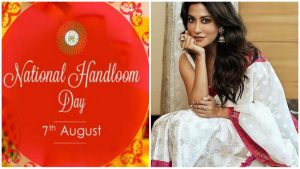 Bollywood Actress Chitrangada Singh wears Assamese Traditional Mekhla Chadar on the occasion of National Handloom day