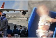 Infant found crying in abandoned condition at Kabul Airport