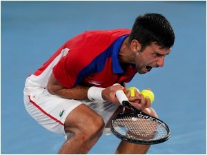 Novak Djokovic Smashes Racquet