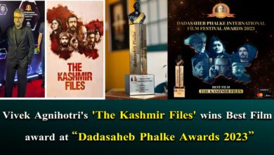 Vivek Agnihotri's 'The Kashmir Files' wins Best Film award at "Dadasaheb Phalke Awards 2023"