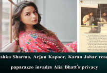 Anushka Sharma, Arjun Kapoor, Karan Johar react as paparazzo invades Alia Bhatt’s privacy