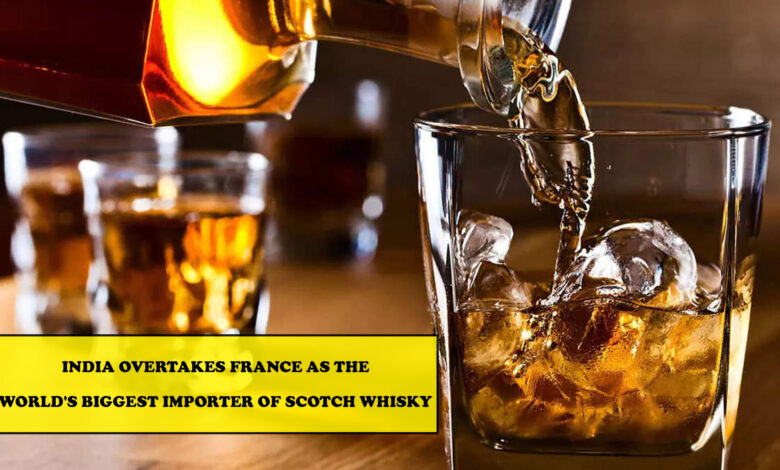 India overtakes France as the World's biggest importer of Scotch Whisky