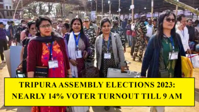 Tripura assembly elections 2023: Nearly 14% voter turnout till 9 am