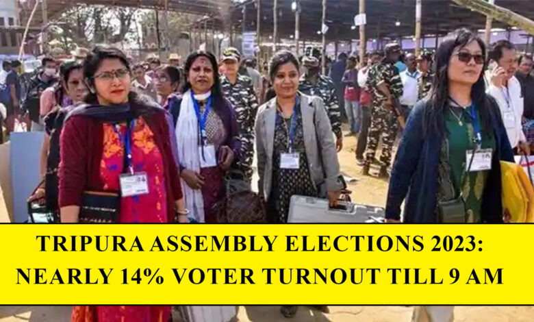 Tripura assembly elections 2023: Nearly 14% voter turnout till 9 am