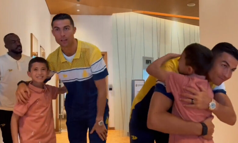 CR7 hugs 10-year-old boy who lost his father in Turkey-Syria earthquake