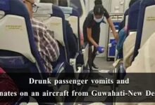Drunk passenger vomits and urinates on an aircraft from Guwahati-New Delhi