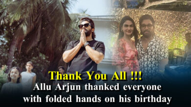 Thank You All !!!  Allu Arjun thanked everyone  with folded hands on his birthday