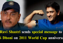 Ravi Shastri sends special message to MS Dhoni on 2011 World Cup anniversary
