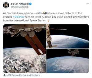 UAE astronaut clicks images from space of Cyclone Biparjoy, looks like treacherous